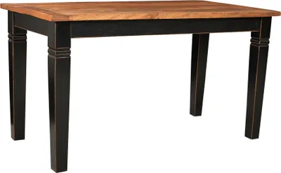 Produktbild von SIT Möbel Tisch aus Mangoholz | 140 x 90 cm | Tischplatte 25 mm honigfarben | Gestell schwarz | B 140 x T 90 x H 76 cm | 05814-11 | Serie CORSICA