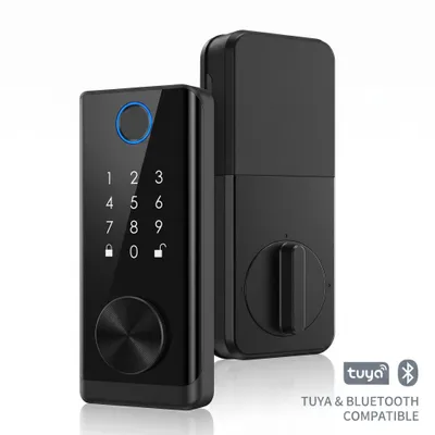 Produktbild von Smart Lock, Elektronisches Türschloss für Innentüren/Holztüren, 4-in-1 Entriegelung (Tuya App, Fingerabdruck, Zahlencode), Bluetooth,30-60mm Türstärke