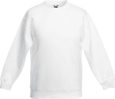 Produktbild von Fruit Of The Loom Kinder Pullover Klassik 80/20 (2 Stück/Packung) RW6857 (9/11 Jahre) (Weiß)