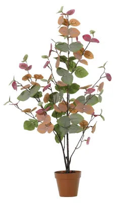 Image de Eucalyptus artificiel coloré, 86cm - Plante artificielle pour le salon, le