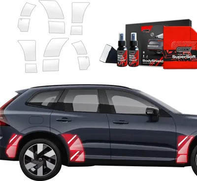 Produktbild von 12in1 Schutzfolie Grizz Protector für hinteren & vorderen Seitenschweller - Volvo XC60 2 (2022-2025)