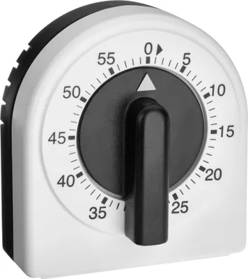 Immagine prodotto di TFA Dostmann timer analogico da cucina timer per uova bianco-nero analogico (38.1041)