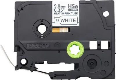 Zdjęcie produktu dla Brother HSE-221E, Czarny na białym, Rurka termokurczliwa, Chiny, 9 mm, 69 mm, 155 mm