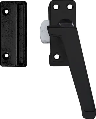 Produktbild von AXA Fensterverriegelung – Modell 3308 – Fenstergriff – Abschließbar per Knopfdruck – Rechtsdrehend – Aluminium Schwarz