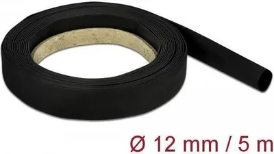 Produktbild von DELOCK Schrumpfschlauch 5 m x 12 mm schwarz