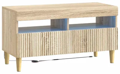 Immagine prodotto di Mobile TV a LED, finitura Sonoma in legno impiallacciato
