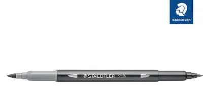 Produktbild von Staedtler Doppelfaserm.wasserverm. hellgrau
