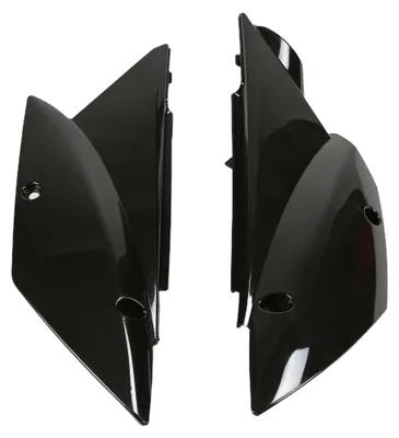 Immagine prodotto di Carene laterali UFO PLAST, set da 2 pezzi per Kawasaki KLX 110 cc, anni di produzione 2010-2025, colore: nero