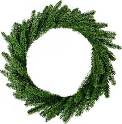 Produktbild von Clayre & Eef Weihnachtskranz Ø 63 cm Grün Kunststoff