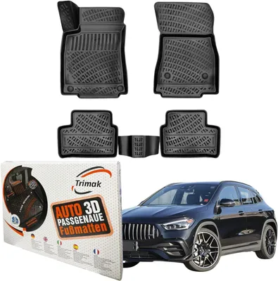 Produktbild von Trimak Autofußmatten kompatibel mit Mercedes-Benz GLA H 247 ab 2020 Auto Allwetter Gummimatten