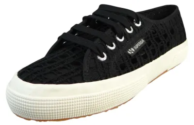 Produktbild von Superga Damen High Sneaker 2750 Crochet Macrame S31614W Schwarz