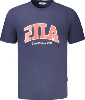 Produktbild von Herren Kurzarm T-Shirt Blau mit Druck - Regular Fit & Rundhals