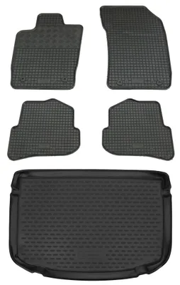 Produktbild von Gummi Kofferraumwanne + Fußmatten Set für Audi A1, Bj. 2010-2015
