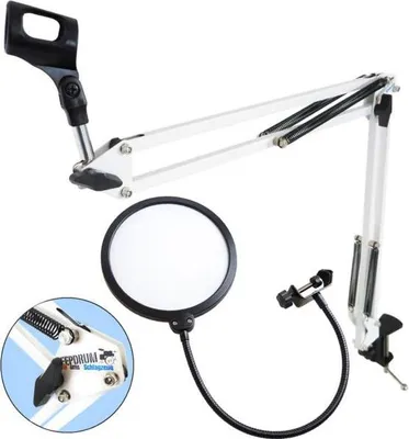 Produktbild von keepdrum NB35 WH Gelenkarm mit Popschutz WH