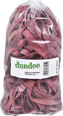 Produktbild von dundee Gummibänder rot 1,0 cm, Ø 13,0 cm, 500,0 g