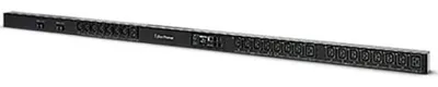 Produktbild von CyberPower PDU81405, Messgerät, Überwacht, Geändert, 0U, Einphasig, Senkrecht, Metall, Schwarz