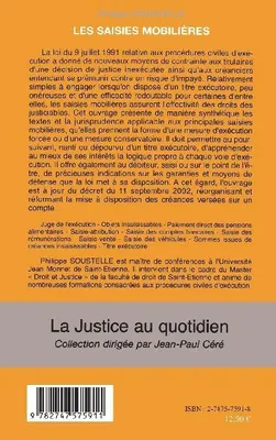 Produktbild von Les saisies mobilières