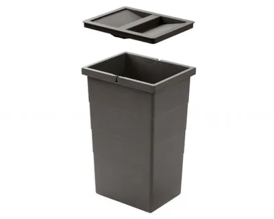 Immagine prodotto di Cestino interno Hailo 1132959 con coperchio grigio scuro 242 x 192 x 380 mm