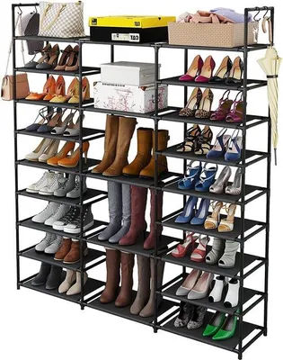 Produktbild von Famanu Schuhregal Aufbewahrungssystem für 55 Paar Schuhe - Schwarz