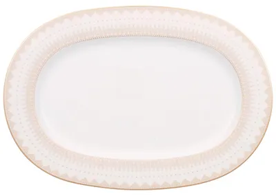 Zdjęcie produktu dla Villeroy & Boch Samarkand, Półmisek, Porcelana, Różowy, Biały, Owalny, 410 mm, 1,39 kg