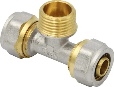 Produktbild von Klemmring Schraubfitting T-Stück 16x2 mm 1/2 Zoll Aussengewinde