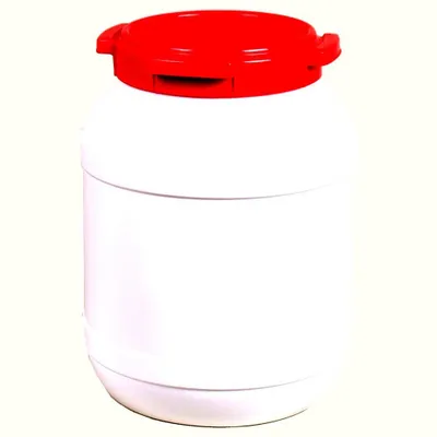 Produktbild von BasicNature Weithalsfass weiß 26 l