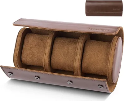 Produktbild von Kunstlederen Uhrgehäuse-Box - für 3 Uhren