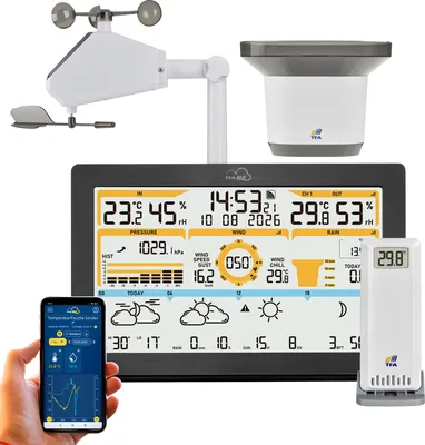 Immagine prodotto di Stazione meteorologica wireless TFA WLAN TFA.me ID-05, nera