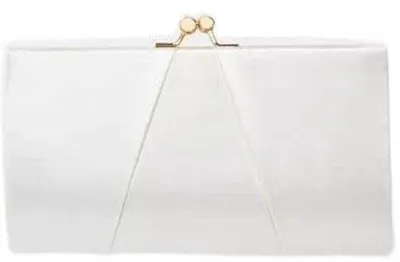 Immagine prodotto di Pochette in raso beige, 5,1 x 12 x 20,8 cm
