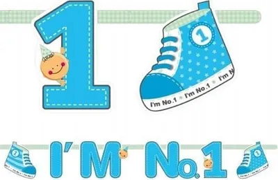 Produktbild von Banner "Ich bin die Nr. 1", 110 cm, 1 Stk.