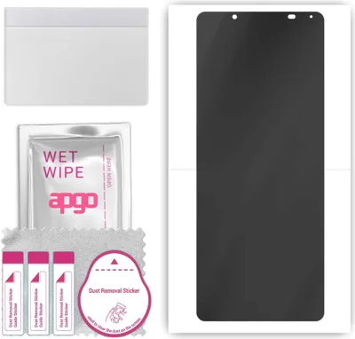 Produktbild von apgo Hydrogel Blickschutzfolie, Matt, kompatibel mit Sony Xperia 1 V, Privacy Displayschutzfolie, Schutzfolie mit Positionierhilfe, Anti-Spy, kratzfest, einfache Montage