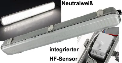 Produktbild von LED Deckenleuchte HORTA 60cm IP65 HF-Bewegungsmelder 18W 1562lm 4000K