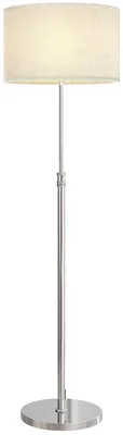 Produktbild von HOMCOM Stehlampe E27 Wohnzimmer Höhenverstellbar Dimmbar mit Leinen-Lampenschirm