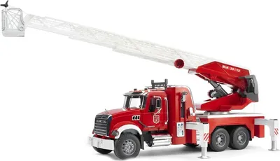 Image de Bruder 02821 - Camion à échelle des pompiers de Mack Granite 1:16