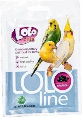 Obrázek produktu pro LOLO LOLOLINE CHARCOAL - dřevěné uhlí pro ptáky 8 g