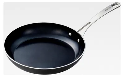 Produktbild von Keramikpfanne, Bratpfanne mit keramischer Antihaftbeschichtung, 26 cm, ohne PFAS/PTFE, Edelstahlgriff, für alle Herdarten geeignet, Anthrazit