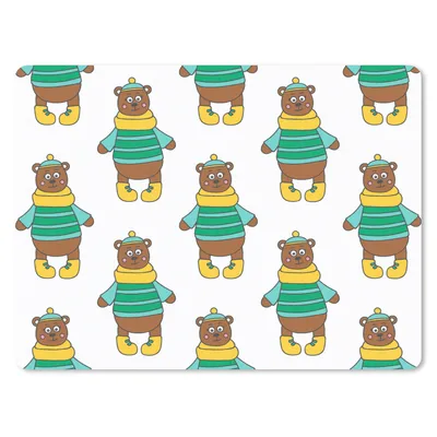 Produktbild von MuchoWow® Mauspad Mousepad Plüschtier - Bär - Muster 23x19 cm - Mousepads - Maus Mat - Pad - Mausunterlage - Schreibtischunterlage - Mauspad