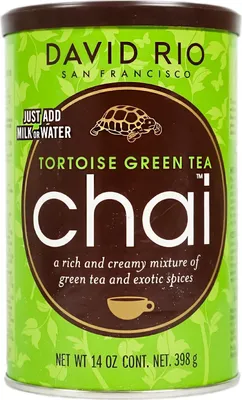 Produktbild von David Rio Tortoise Green Tea Chai Gewürzteemischung | 398g Dose
