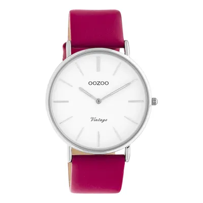Immagine prodotto di Oozoo orologio da polso in pelle rosa C20212 Serie Vintage orologio analogico al quarzo da donna UOC20212