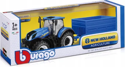Zdjęcie produktu dla BBurago, traktor New Holland T7.315 przyczepa 1:32 BBURAGO