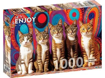 Image de Puzzle 1000 pièces ENJOY – Five Cats
