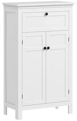 Image de Meuble de salle de bains, design moderne, nombreux rangements, BLANC