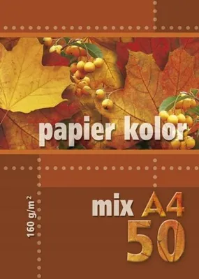 Obrázek produktu pro Kreska, kancelářský papír A4, barevný, 160 g, 50 listů
