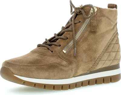Produktbild von Gabor Comfort Schnürstiefelette - Braun Veloursleder Größe: 42 Normal