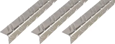 Produktbild von Alberts 3 x Winkelprofil, geriffelt, Aluminium, blank, 35,5 x 35,5 x 1,5 mm, Länge 2 m
