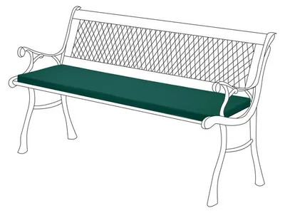 Produktbild von Gartenbankauflage für Lutyens Gartenbank – Wasserabweisendes Bankkissen mit Komfortfüllung – Bequemes Sitzpolster für Garten, Terrasse und Balkon