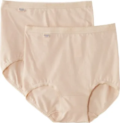 Produktbild von Sloggi Damen-Slips, hautfarben, Basic+ Maxi, 2-teilig, aus Baumwolle, Größe 48