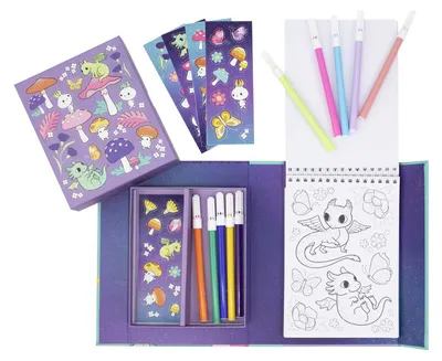 Productafbeelding van Tiger Tribe TT0285, 36 pagina's, inclusief stift, bijgevoegde stickers, kleurboek/album