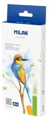 Produktbild von Weiche Pastellkreiden 12 Farben MILAN