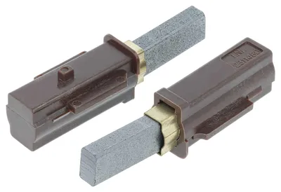 Produktbild von vhbw 2x Kohlebürste mit Sockel 6,3x11x33 mm Ersatz für Miele 2830480 für Staubsauger